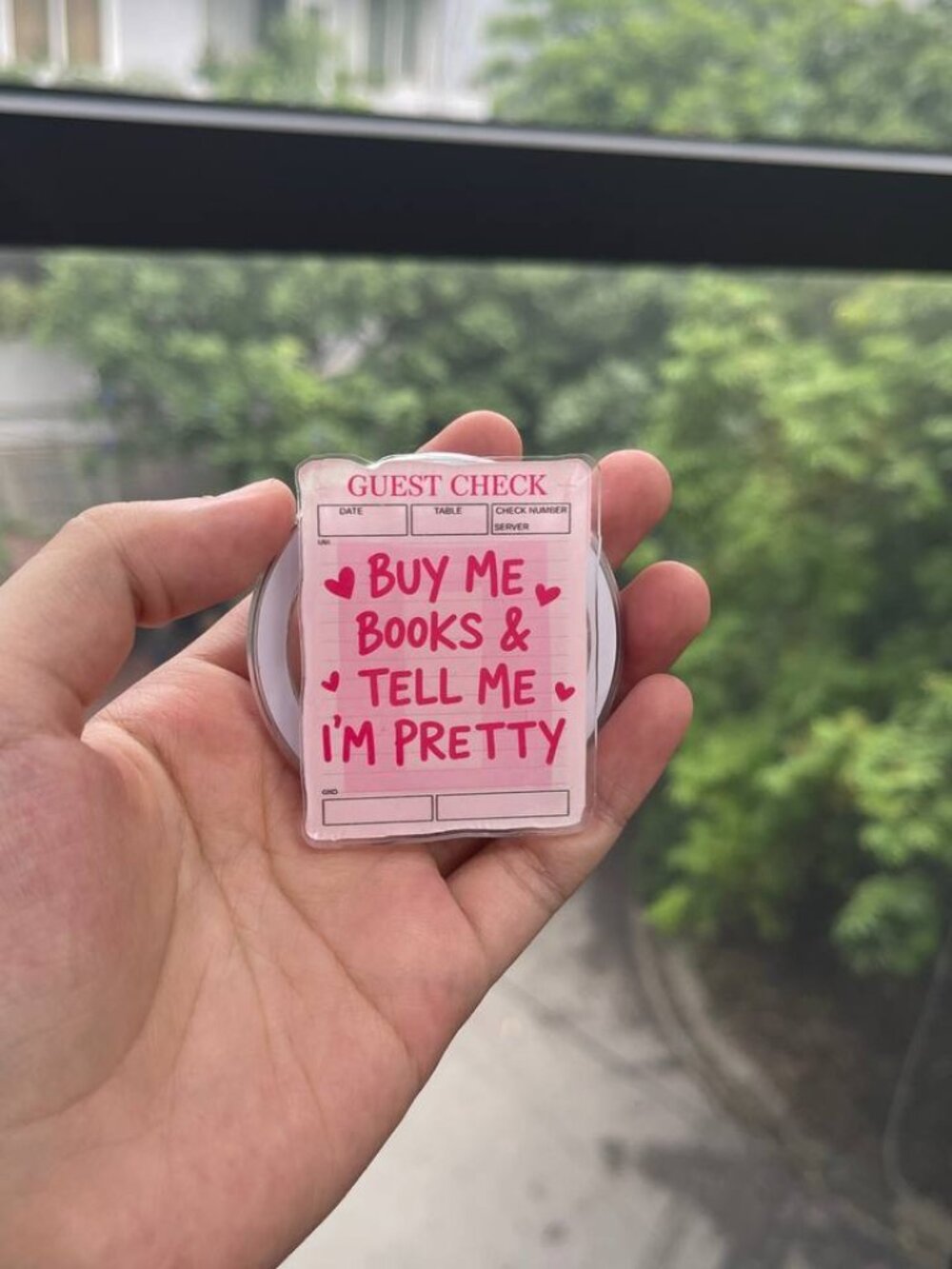 Buy Me Books & Tell Me I’m Pretty Phone Grip | Coquette Bookish Phone Holder